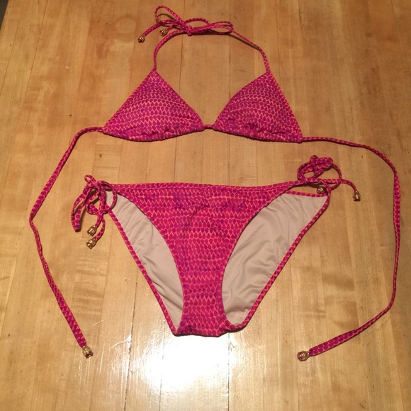 Express Pink Snake Skin Bikini!!
