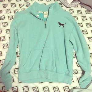 VS PINK 1/4 zip sweatshirt