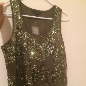 J. Crew Iridescent Sequin Tank Top
