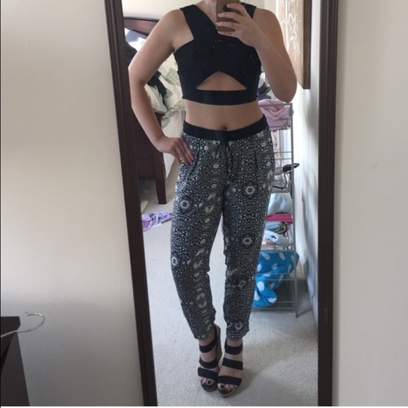 Black Bandage Crop Top