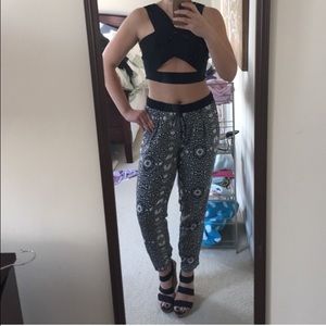 Black Bandage Crop Top