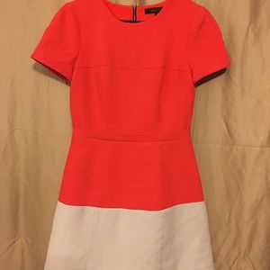 BCBG HANNAH COLOR-BLOCKED DRESS