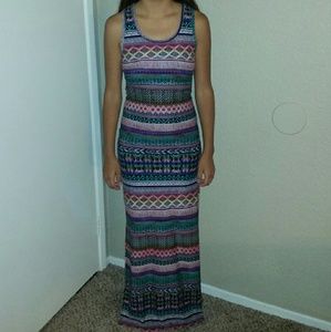 Tribal print maxi dress
