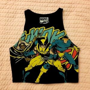 Forever 21 Crop Top Marvel Tank