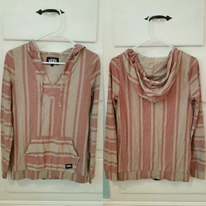 Striped Van's Hooded Shirt