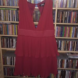 Wine Red Mini dress