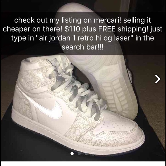 SOLD!! AIR JORDAN 1 RETRO HI OG LASER (SIZE 10) - Picture 2 of 4