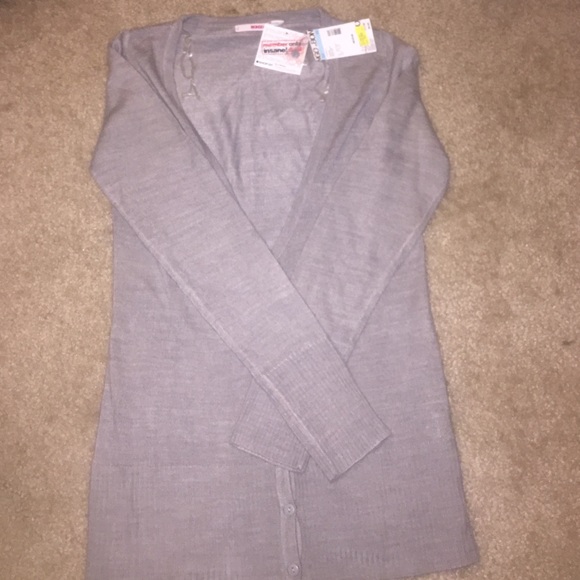 Gray cardigan NWT