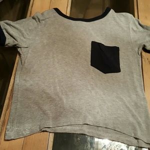 soft grey crop top