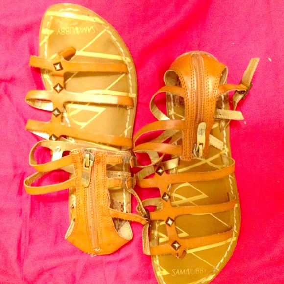 Tan Gladiator Sandals.