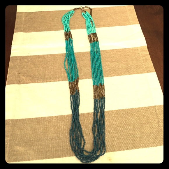 Long beaded necklace