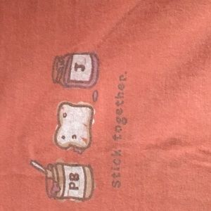 Large orange Life is good T-shirt