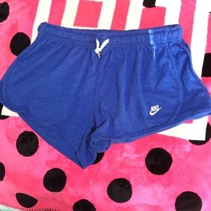 Nike blue medium sweat shorts