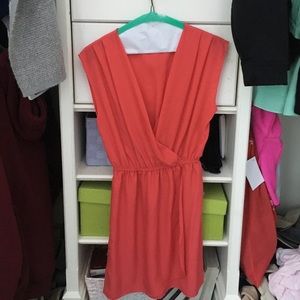 Aqua brand sundress in coral