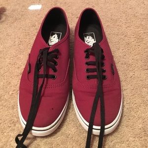 Maroon vans
