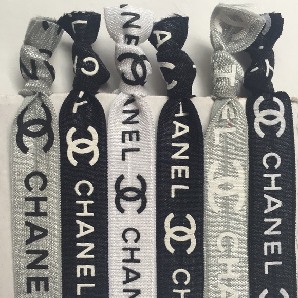 Set of 6 B&W Fashion Hair Ties