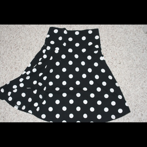 Forever 21 navy and white polka dotted skirt/dress