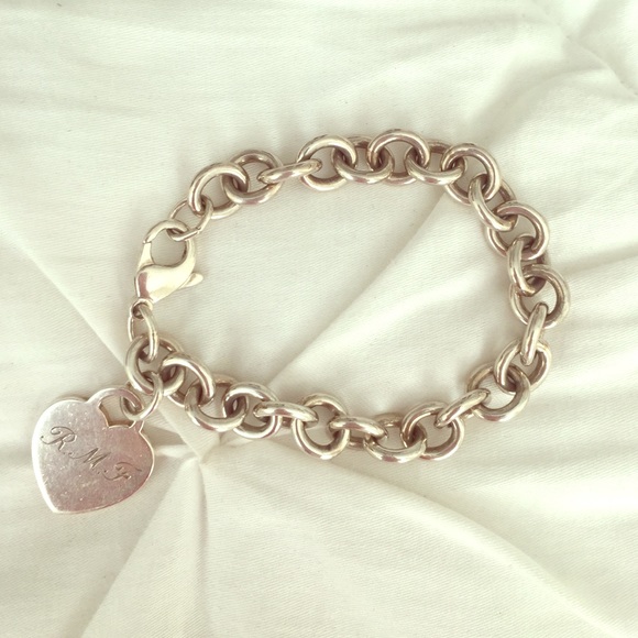 Tiffany and Co Stirling Silver Heart Bracelet
