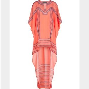 BCBG Cristen medallion high low dress xs / s