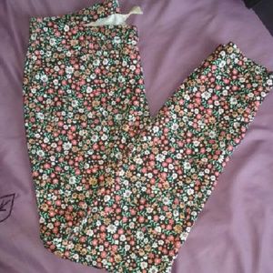 Stretchy floral Jeggings