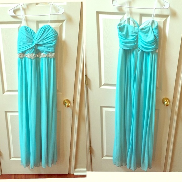 🚫SOLD!! David's Bridal Strapless Prom Dress