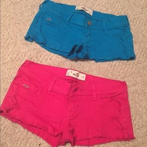 Two pairs of Hollister shorts