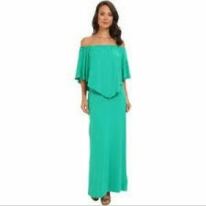 Green maxi dress
