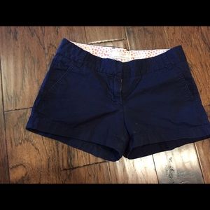 J  Crew Navy shorts size 4
