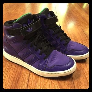 Purple Adidas High-Top