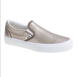 Vans metallic gold Size 7