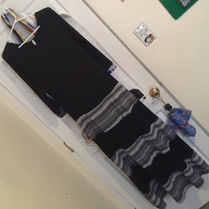 3/4 sleeve maxi dress