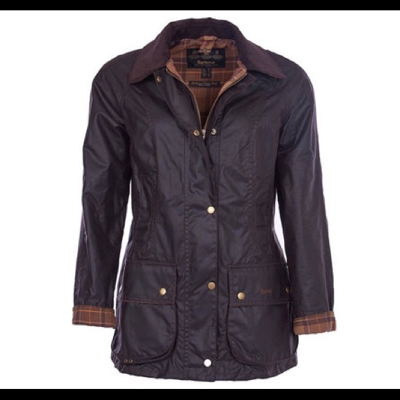 Barbour Beadnell Waxed Raincoat size 10