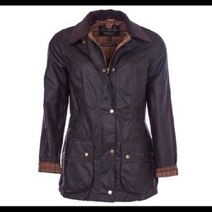 Barbour Beadnell Waxed Raincoat size 10