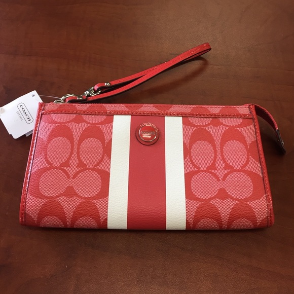 NWT Red Coach Wallet