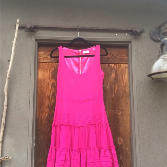 Sweet Red Valentino dress. Flirty ruffles!