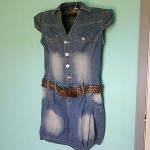 Venus blue jeans dress SZ S NiCE