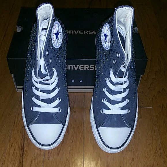 Studded High Top Converse - Picture 2 of 4