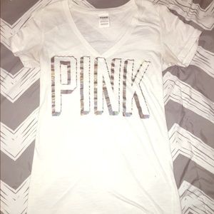VS PINK V-Neck Tee