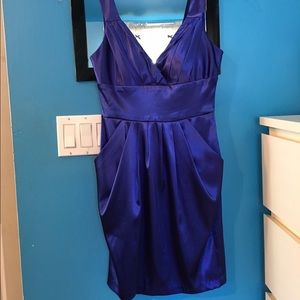 Blue cocktail dress
