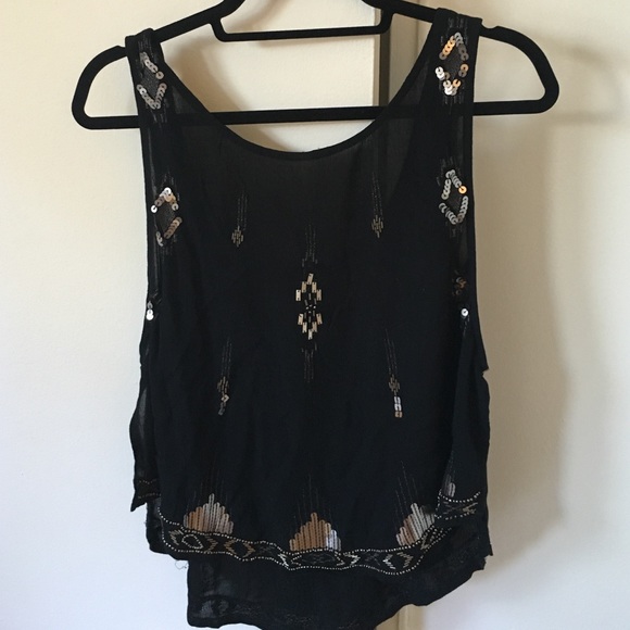 Free people top with sequins