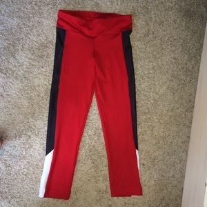 Red, Black & White leggings