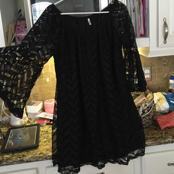 Cute Black Maternity Tunic by Pink Blush