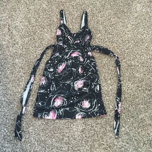 Charlotte ruse black and pink knee length dress