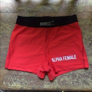 NWOT never been worn Shredz spandex shorts