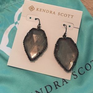 Corley earrings in mirror rock crystal.