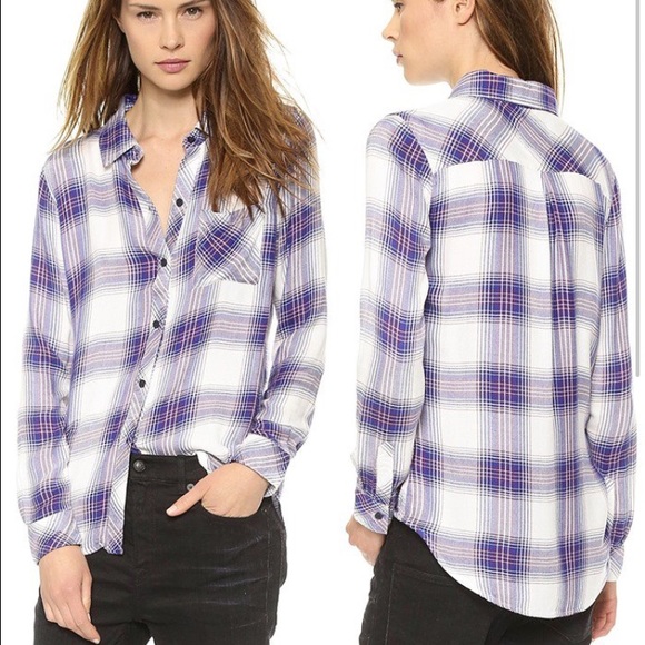 Rails Hunter l/s plaid button down.