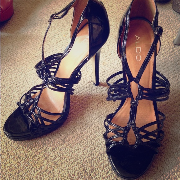 Strappy Black Stilettos by ALDO
