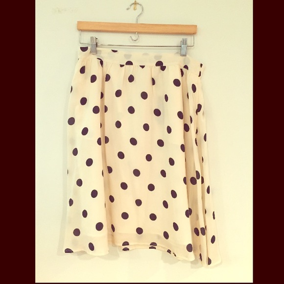 J.Crew Polka Dot Midi Skirt
