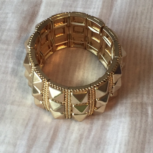 Charlotte Russe Gold Studded Bangle