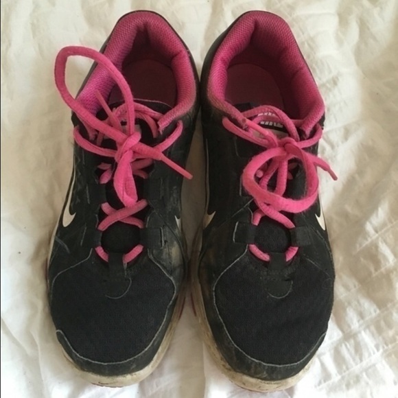 Black and Pink Nike Trainers